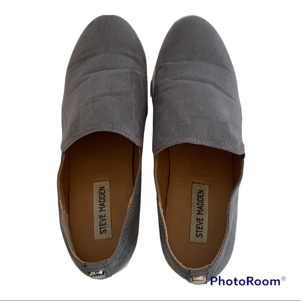 Steve Madden Gray Zayna Fabric Slip On Sneakers